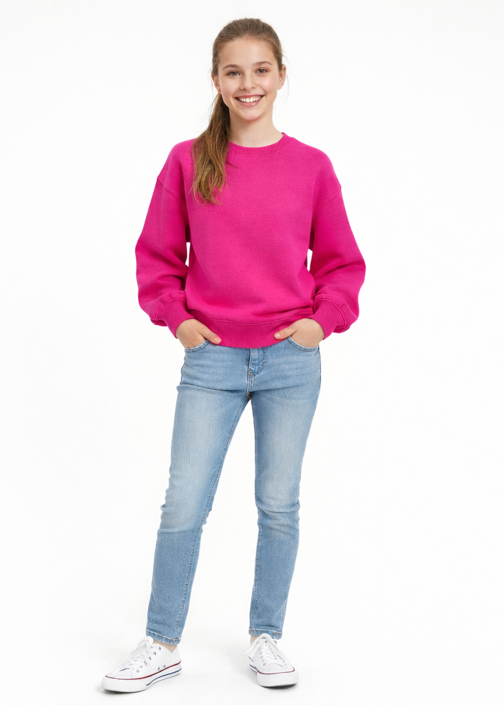 Girls Sweatshirt - Pink (Bershka Brand)