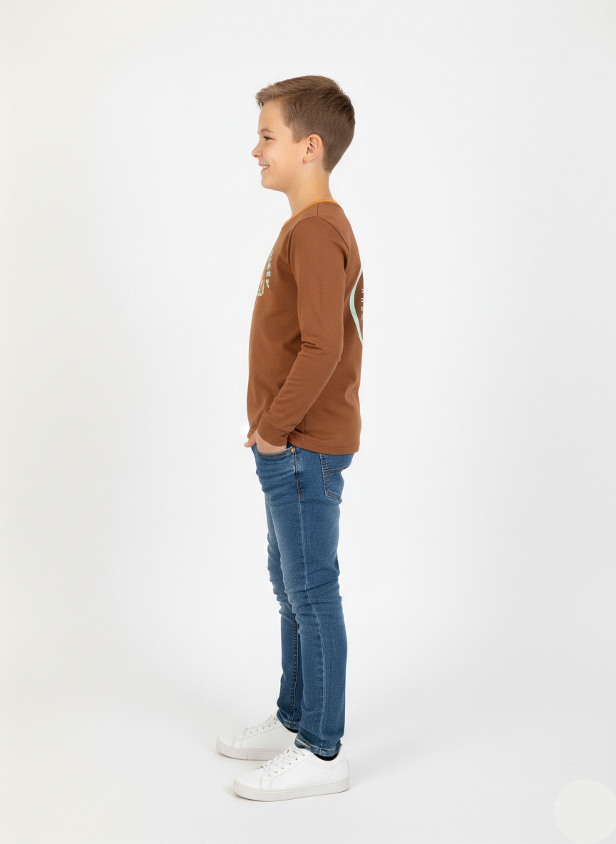 Boys Adventure Print Long Sleeve T-Shirt BT-07