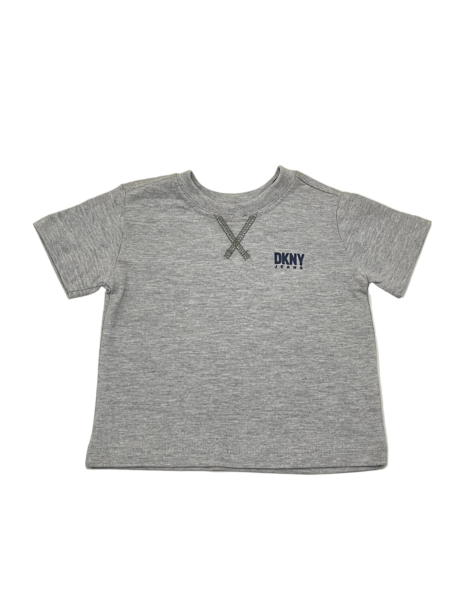Kids Boys Half Sleeves T-shirt - Red & Light Gray - (DKNY Brand) - BT06