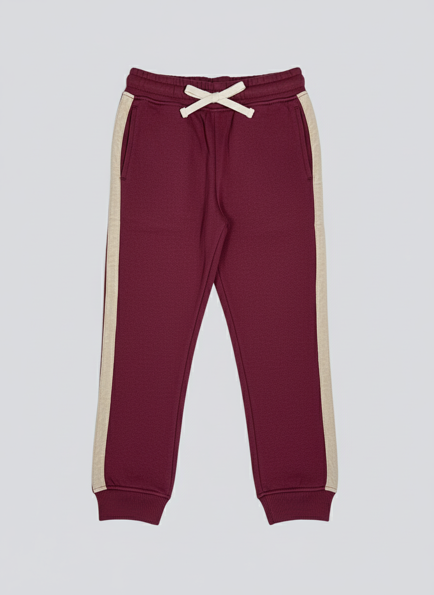 Tracksuit for Unisex in Maroon Color (Fudo Brand)