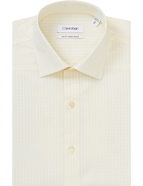 Men's Formal Shirt - Yellow (Calvin Klein Brand) MS-09
