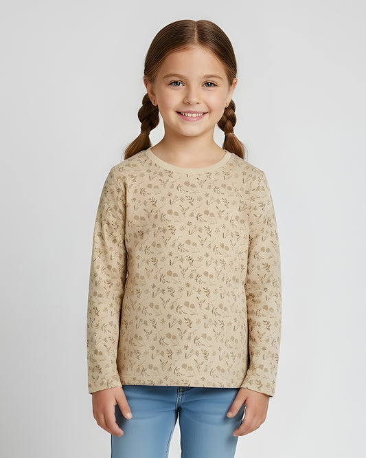Kids Girl Full Sleeve T-shirt  (Sinsay Brand)