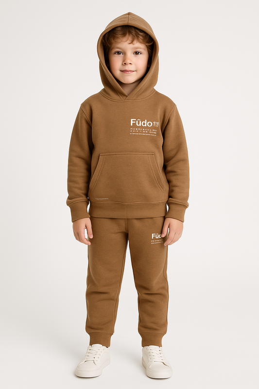 Tracksuit for Boys in Light Brown Color (Fudo Brand)