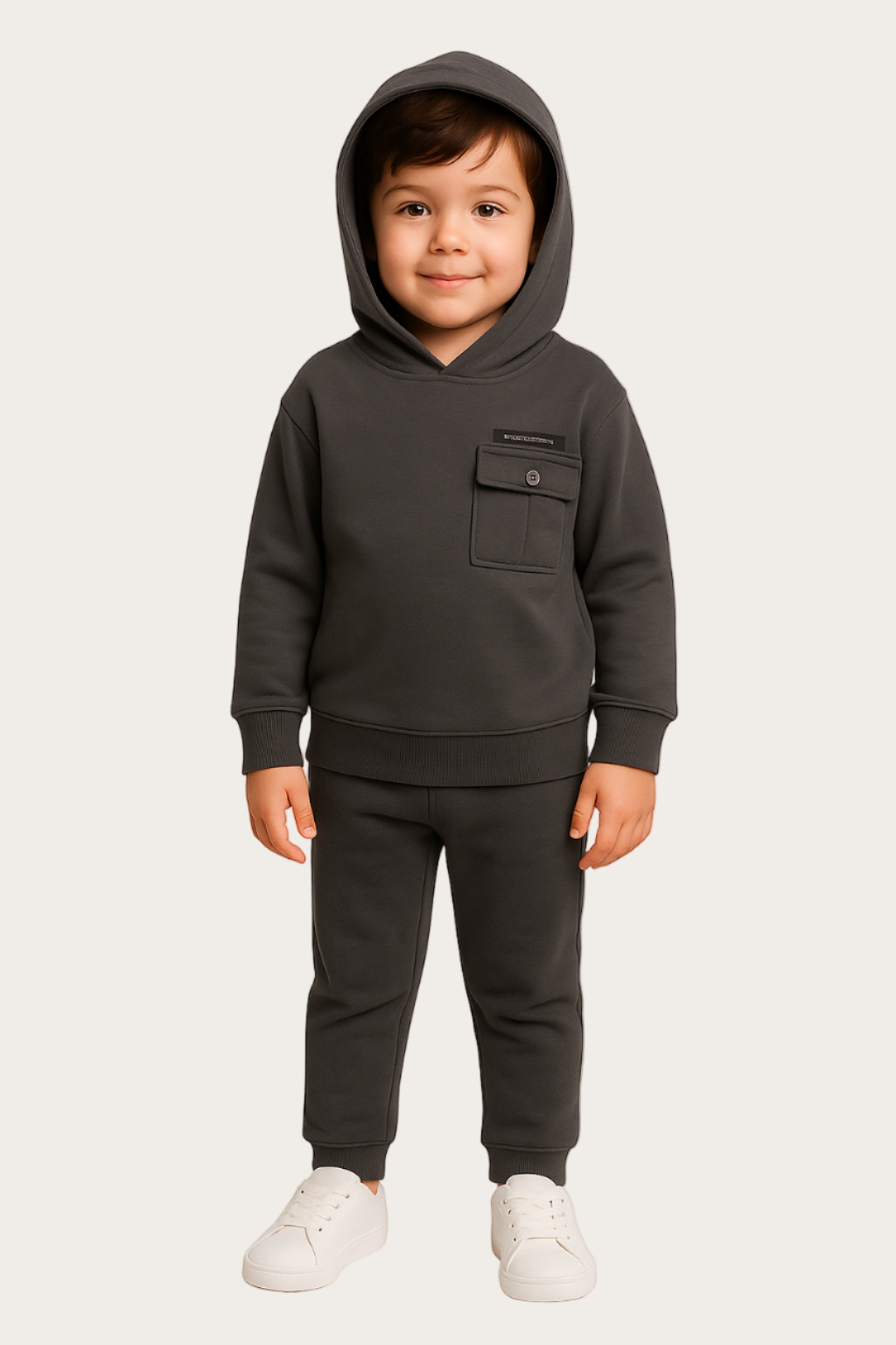 Tracksuit for Boys in Dark Gray Color (Fudo Brand)