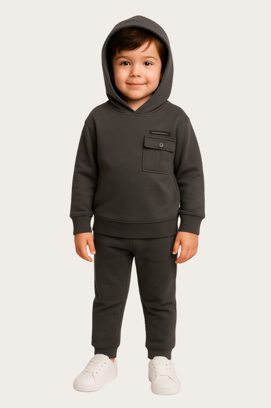 Tracksuit for Boys in Dark Gray Color (Fudo Brand)