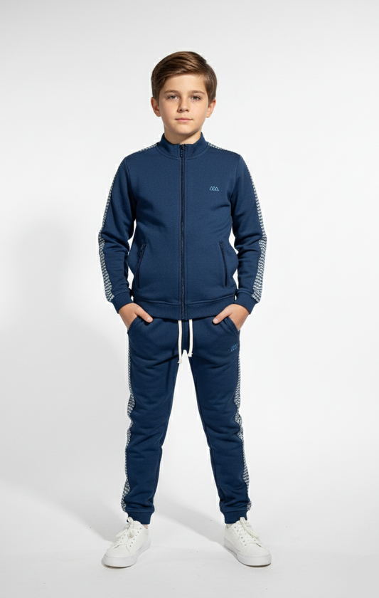 Tracksuit for Boys in Navy Blue Color (Norn Studios Brand)