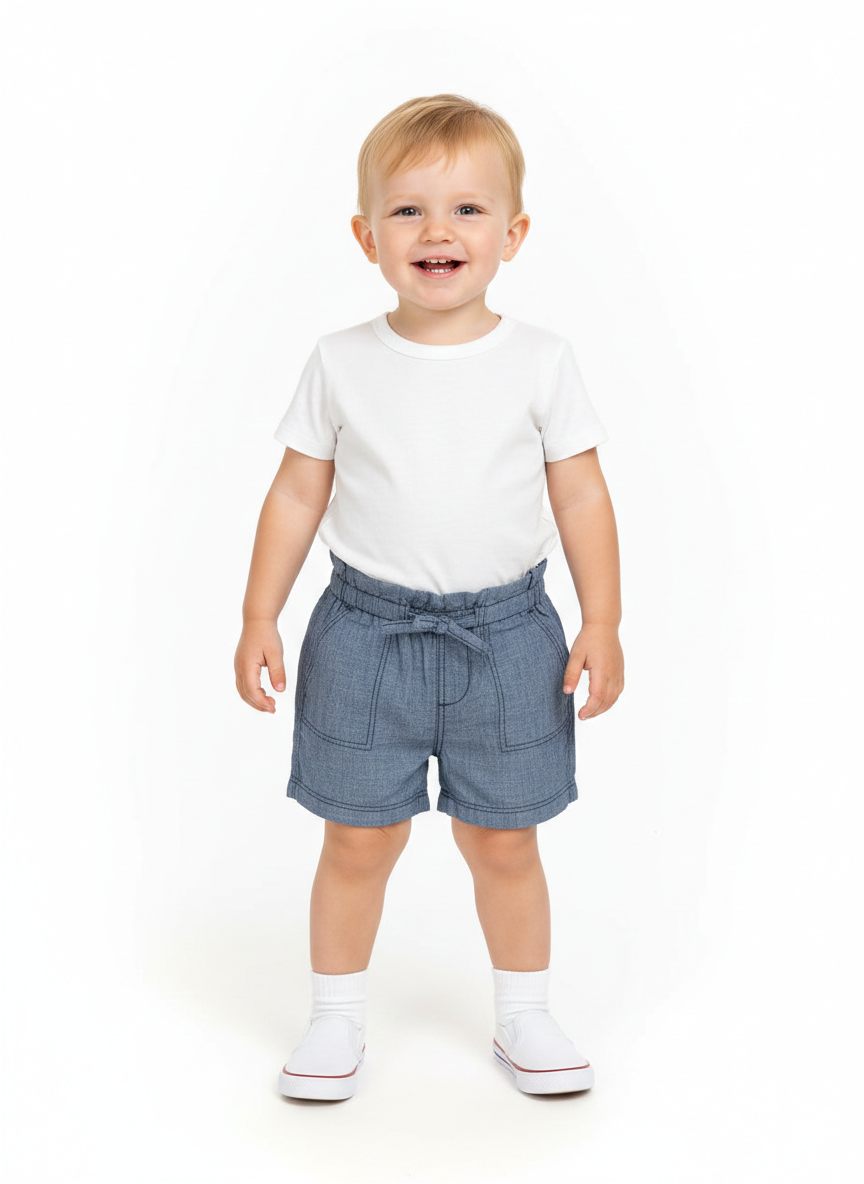 Kids Lightweight Casual Blue Shorts for Daily Wear (Old Navy Brand) KS-01