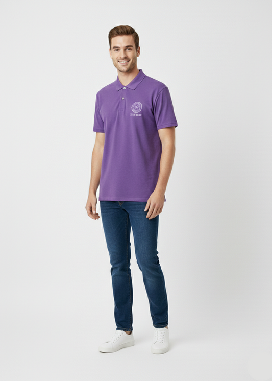 Men’s Purple Polo Shirt – Casual Half Sleeve Cotton T-Shirt - MPT- 10
