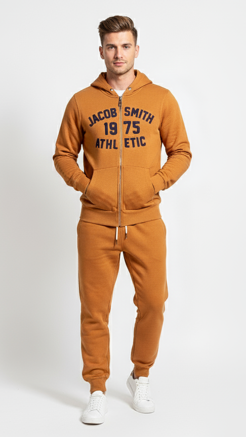 Tracksuit for Mens in Light Brown Color (Jacob Smith Brand)