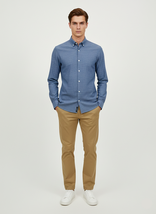Mens Formal Shirt - Light Blue (Calvin Klein Brand)