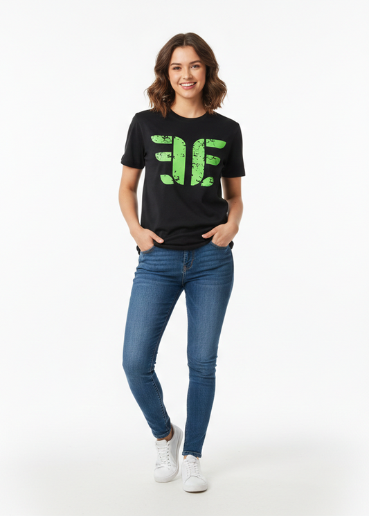 Girls T-shirt - Black (A7 Brand) - WT02