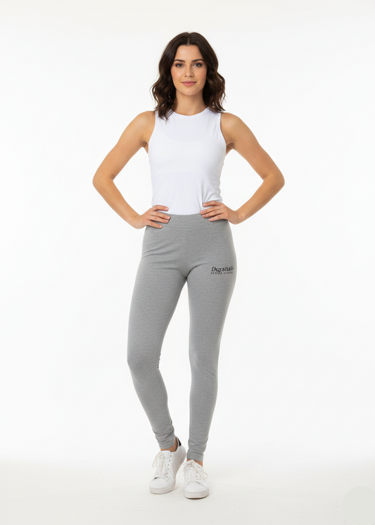 Women’s Solid Grey Skinny Fit Comfortable Everyday Leggings Pants (Boohoo Brand) W-4