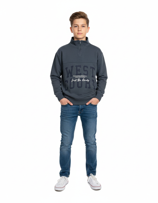 Kids Boys Zipper Sweatshirt (ZARA Brand)