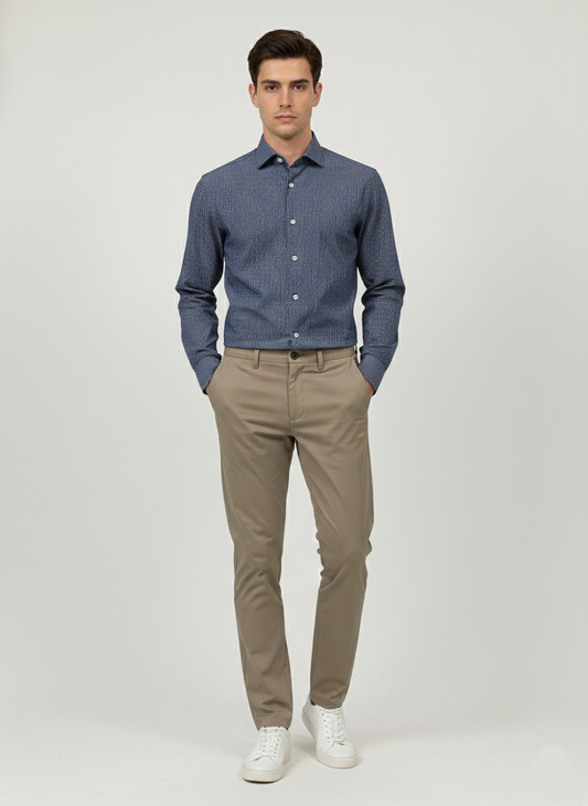 Mens Formal Shirt - Dark Blue (Calvin Klein Brand)