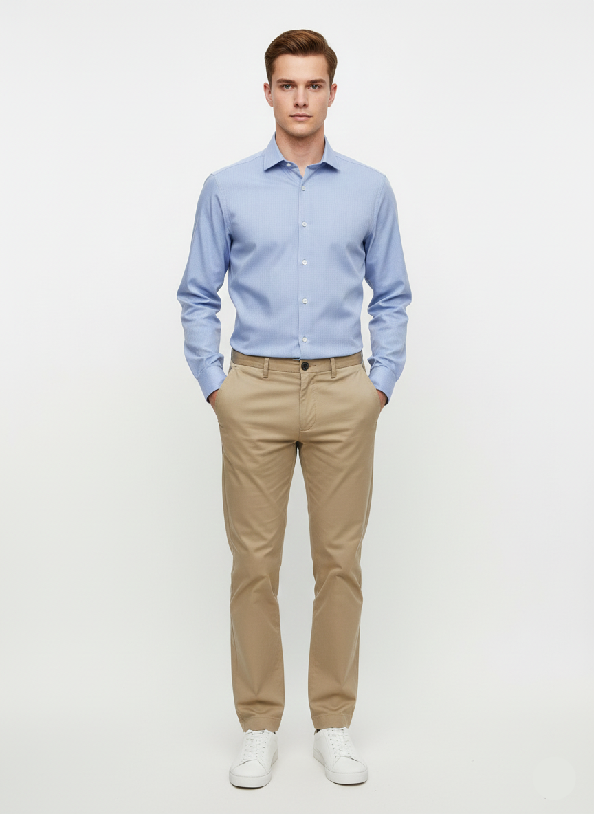 Mens Formal Shirt - Sky Blue (Calvin Klein Brand)