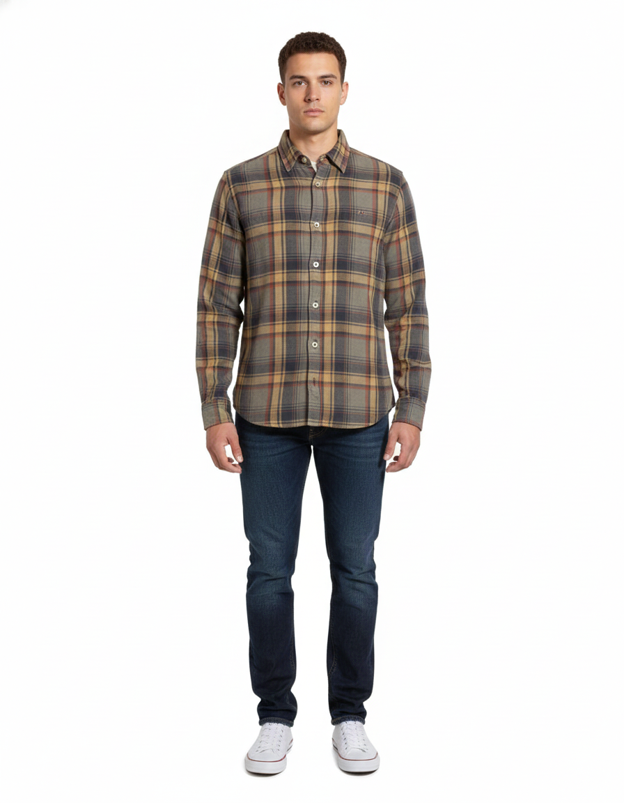 Mens Check Shirt (Cortefiel Brand)
