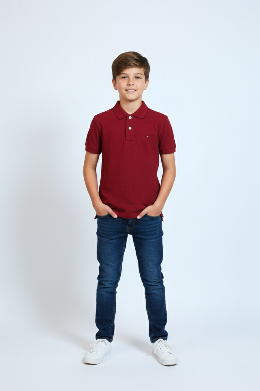 Boys Polo in White Color (Tommy Hilfiger Brand)
