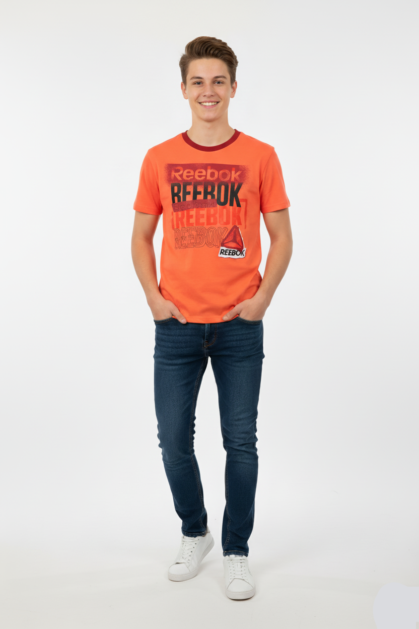 Boys Half Sleeves T-shirt (Reebok Brand)