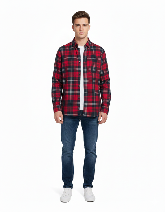 Mens Check Shirt (Cortefiel Brand)