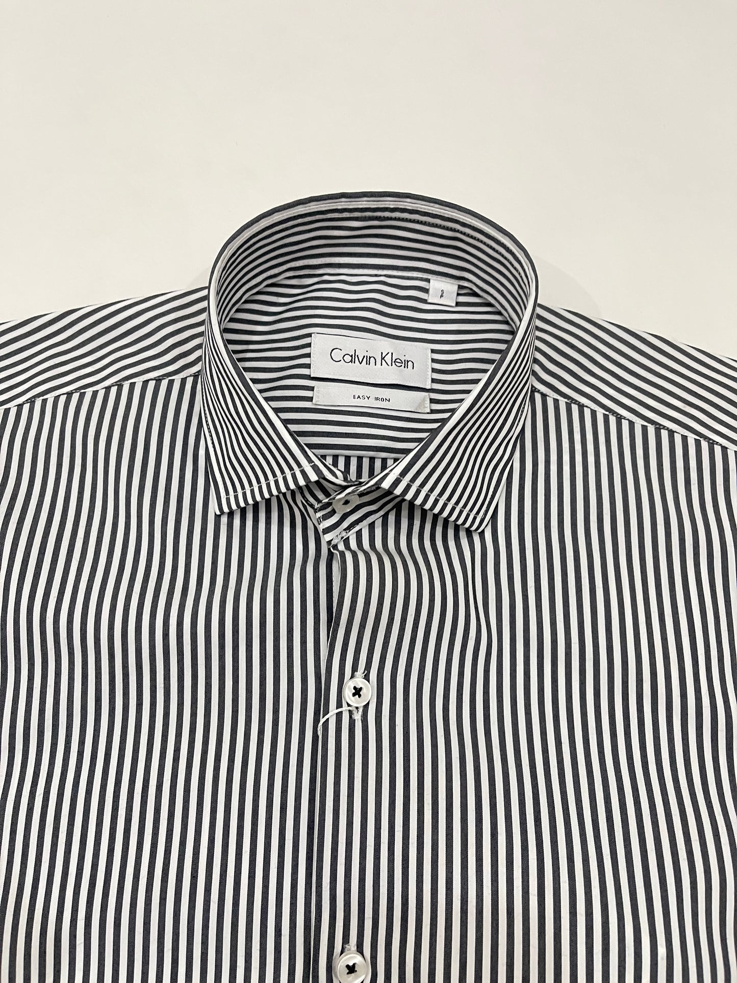 Mens Formal Shirt - Black & White (Calvin Klein Brand)