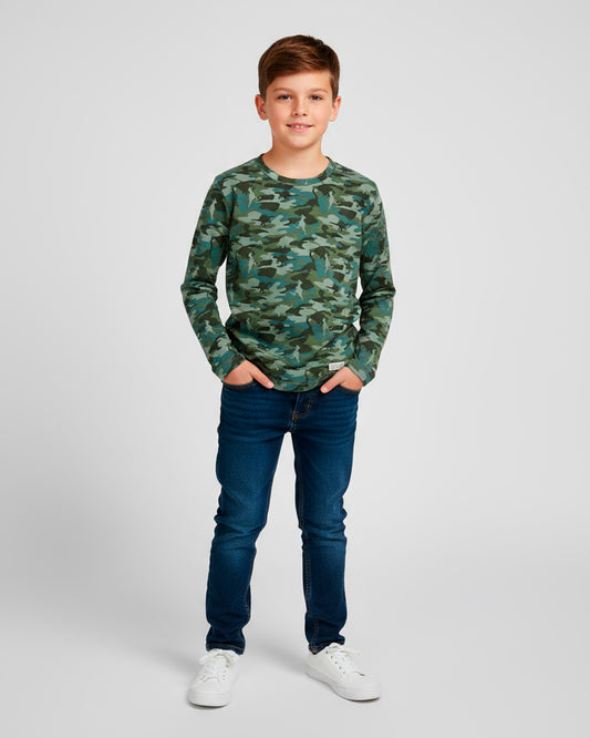 Kids Boys Full Sleeves T-shirt (Tribu Brand)