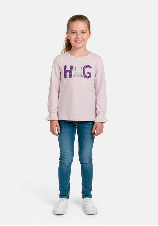 Girls Full Sleeves T-shirt (Mango Brand)