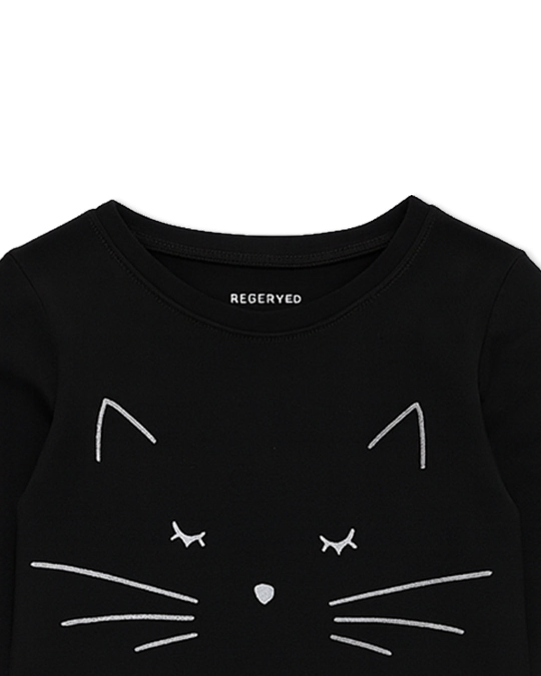 Kids Girl Full Sleeve T-shirt  (Reserved Brand)